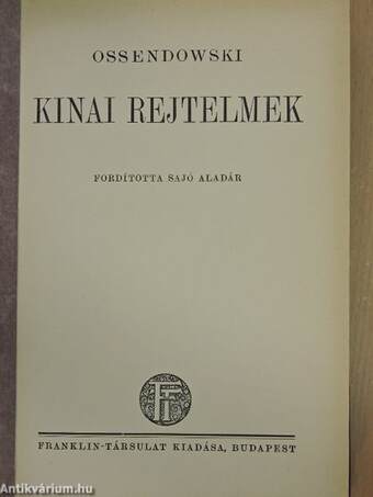 Kinai rejtelmek