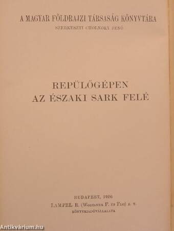 Repülőgépen az Északi sark felé