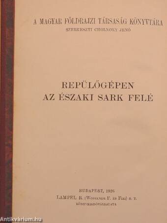 Repülőgépen az Északi sark felé