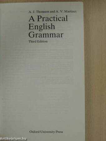 A Practical English Grammar