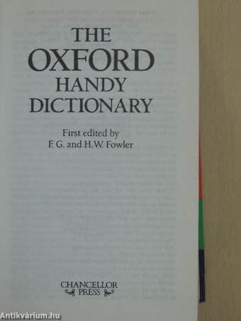 The Oxford Handy Dictionary