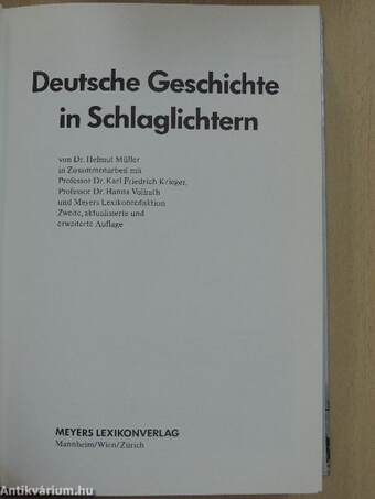 Deutsche Geschichte in Schlaglichtern