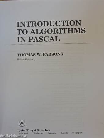 Introduction to Algorithms in Pascal