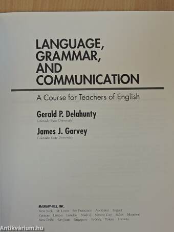 Language, Grammar, and Communication