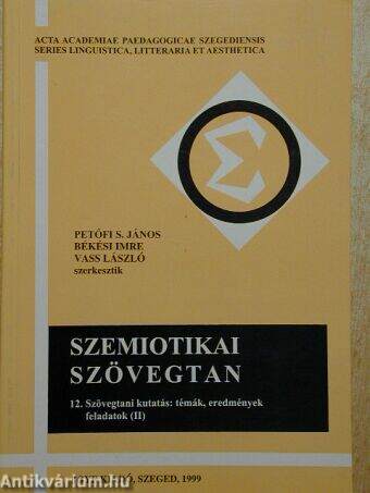 Szemiotikai szövegtan XII.