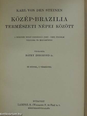 Közép-Brazilia természeti népei között