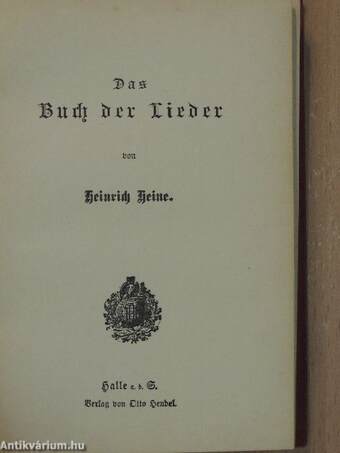 Das Buch der Lieder (gótbetűs)