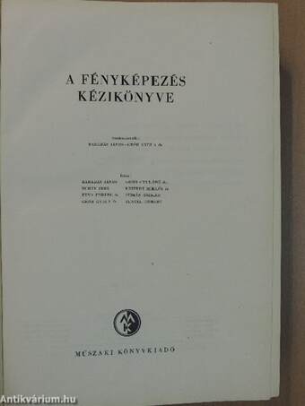 A fényképezés kézikönyve