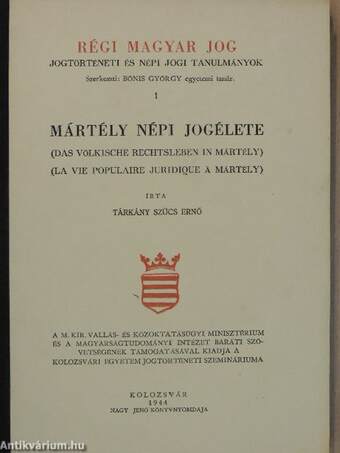 Mártély népi jogélete