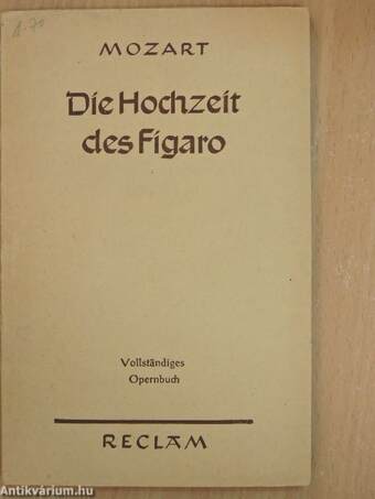 Die Hochzeit des Figaro