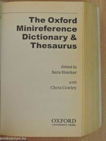 The Oxford Minireference Dictionary & Thesaurus