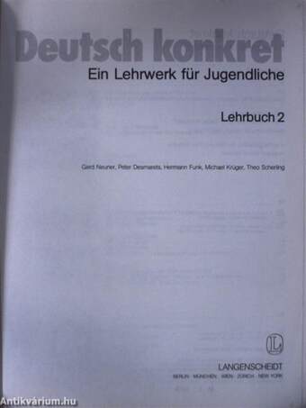 Deutsch konkret - Lehrbuch 2/Arbeitsbuch 2