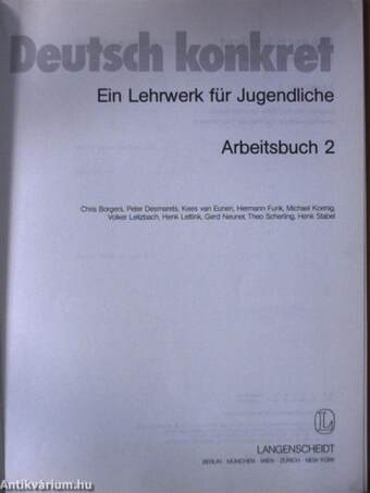 Deutsch konkret - Lehrbuch 2/Arbeitsbuch 2