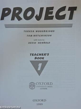 Project 1. - Teacher's Book