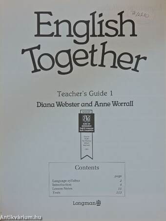 English Together - Teacher's Guide 1