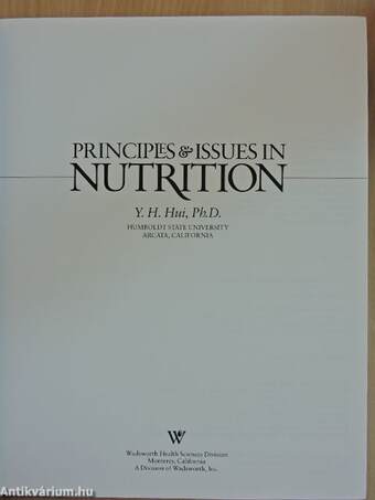 Principles & Issues in Nutrition