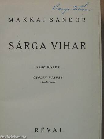 Sárga vihar I-II.