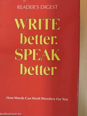 Write better, Speak better