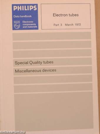 Philips Electron tubes - Part 3 March 1972 