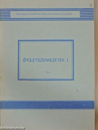 Épületszerkezetek I.