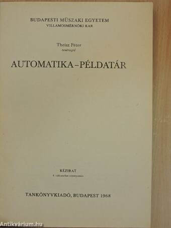 Automatika-példatár