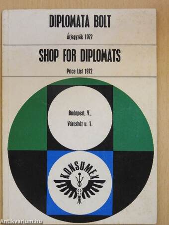 Diplomata bolt - Árjegyzék 1972