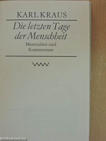 Die letzten Tage der Menschheit