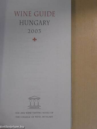 Wine Guide Hungary 2003