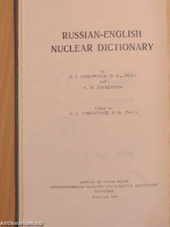 Russian-English Nuclear Dictionary