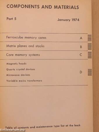 Philips Components and materials - Part 5 January 1974