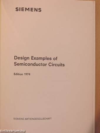 Design Examples of Semiconductor Circuits