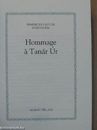 Hommage á Tanár Úr