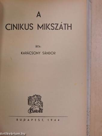 A cinikus Mikszáth