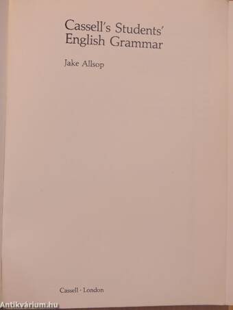 Cassell's Students' - English Grammar