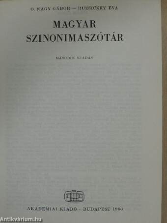 Magyar szinonimaszótár