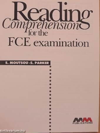 Reading Comprehension for the FCE examination - Teacher's Book