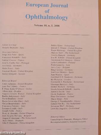 European Journal of Ophthalmology September-October 2008