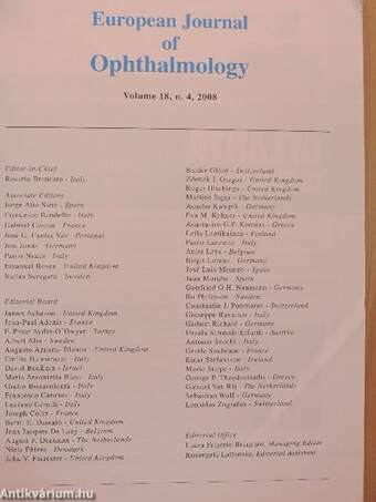 European Journal of Ophthalmology July-August 2008