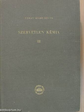 Szervetlen kémia III.