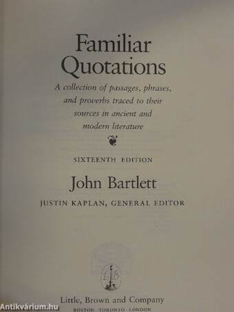 Bartlett's Familiar Quotations