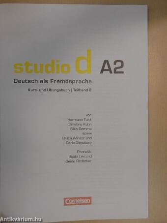 Studio d A2 - Kurs- und Übungsbuch 2.