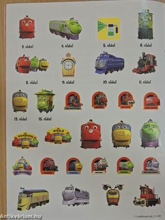 Chuggington matricás foglalkoztatókönyv 1.