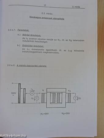 Villamosságtan - Mérések I.