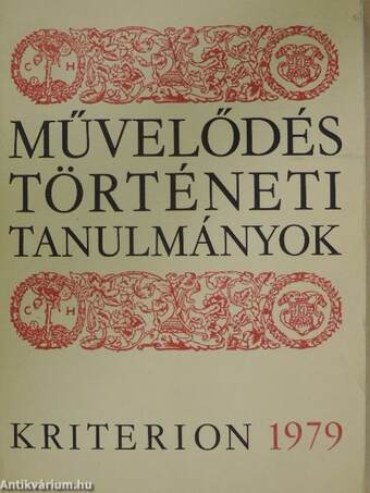 Művelődéstörténeti tanulmányok 1979