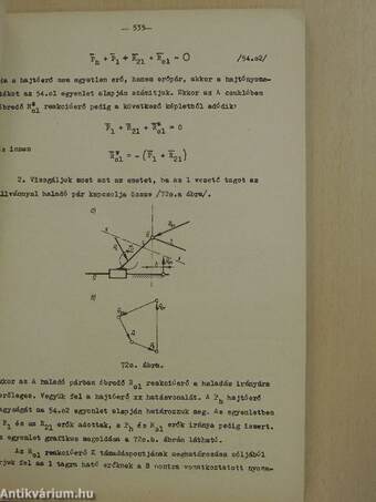 Mechanizmusok és gépek elmélete II.