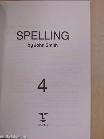 Spelling Book 4