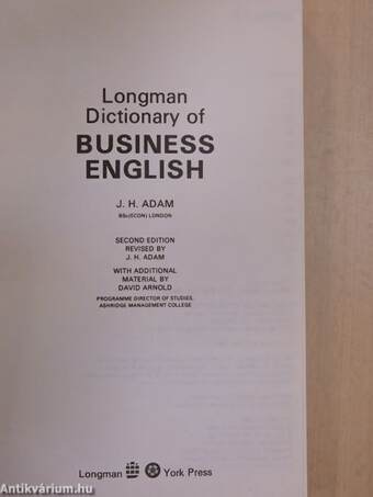 Longman Dictionary of Business English