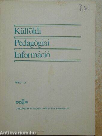 Külföldi Pedagógiai Információ 1987/1-2.