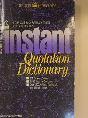 Instant Quotation Dictionary