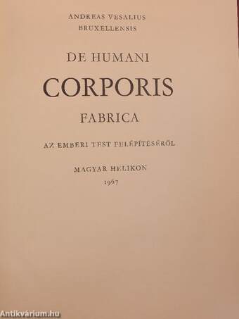 De humani corporis fabrica